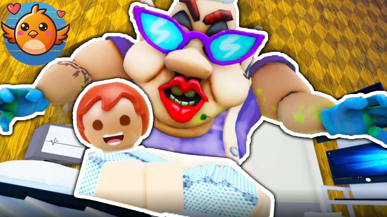 Im KRANKENHAUS?🤕 Emma muss vor der Krankenschwester entkommen!😳 Roblox Obby Playmobil Familie Vogel