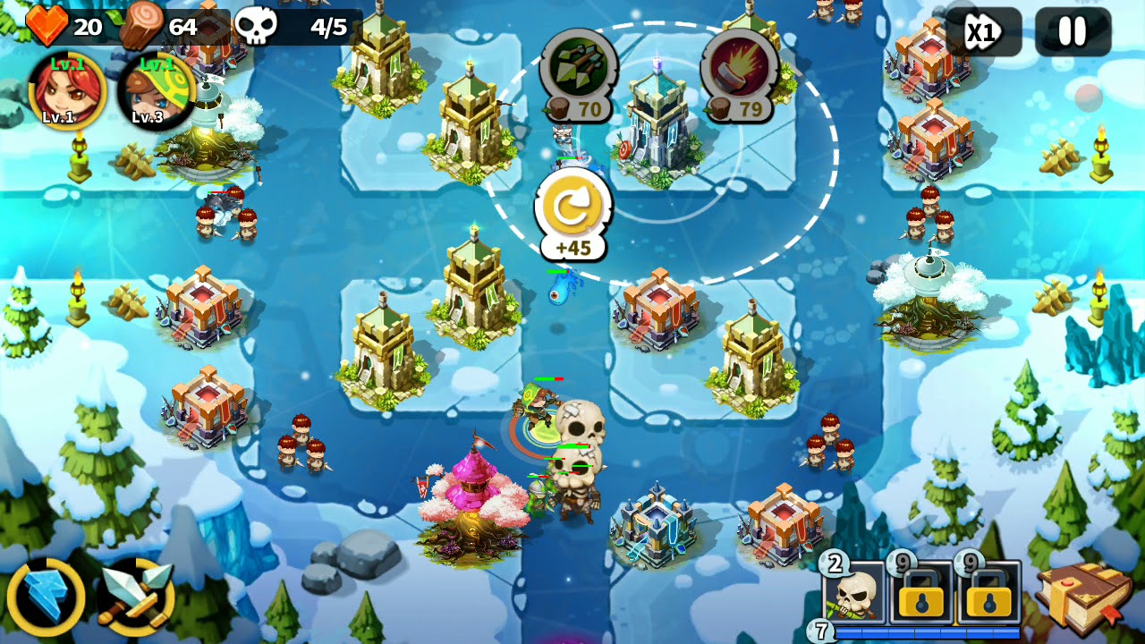 Hero Defense King - Stage 28 - Normal 3 Gems