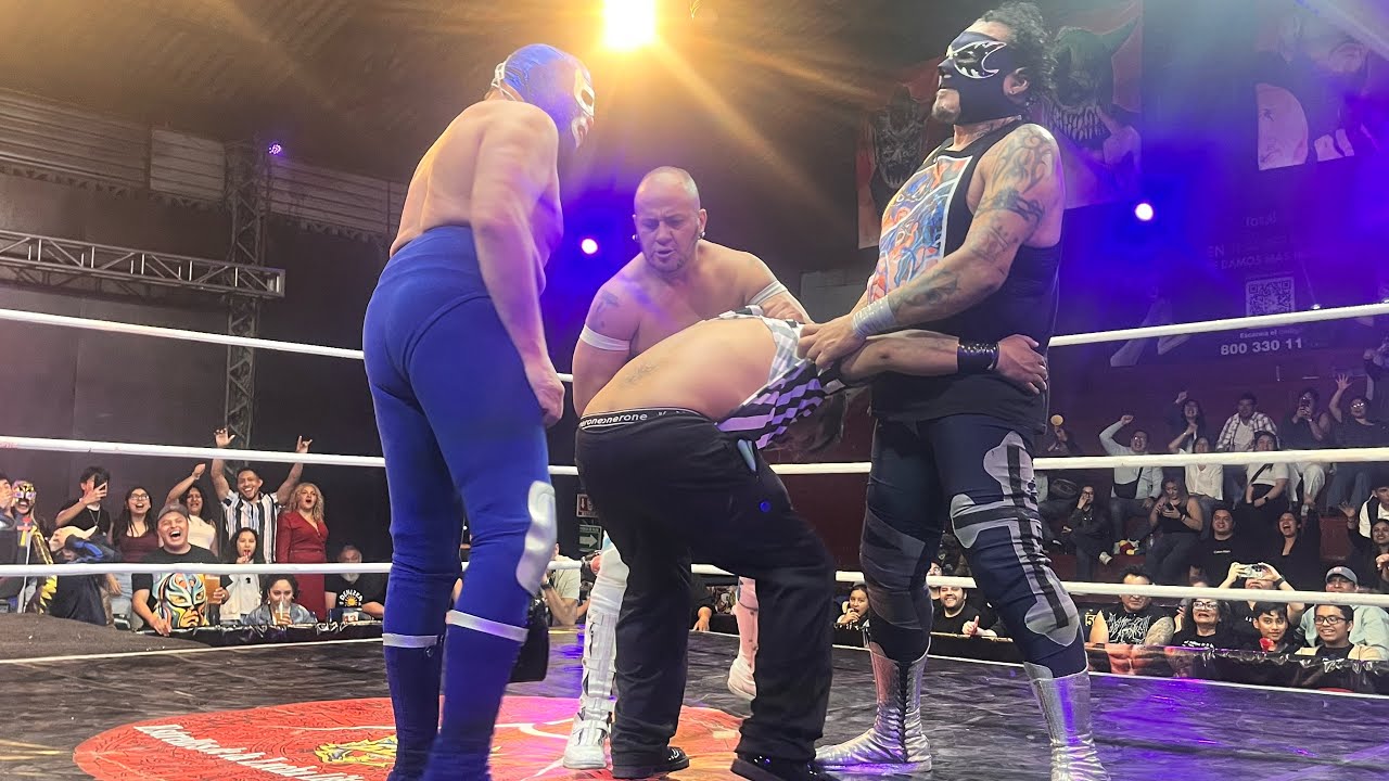 Blue Demon Jr, Lizmark Jr y Argenis Vs Texano Jr, Electroshock y Comando Bocazas con ELLA
