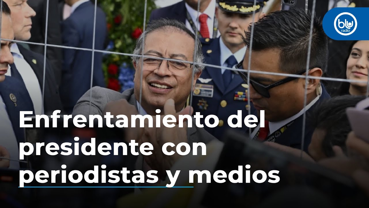 Sigue el enfrentamiento del presidente Gustavo Petro con periodistas y medios de Colombia