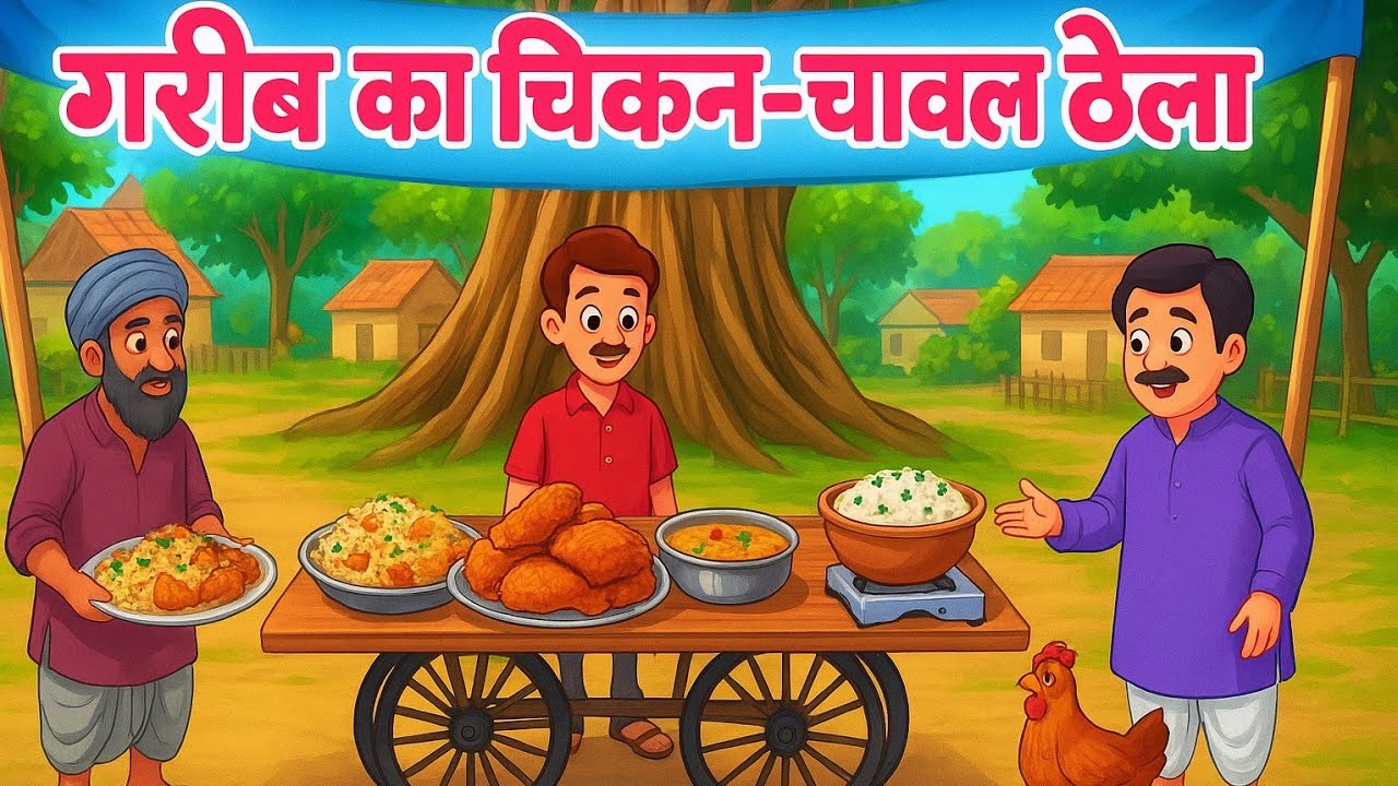 गरीब का चिकन चावल ठेला वाला | Gareeb Chicken Chawal Wala | Hindi Kahani | Moral Stories