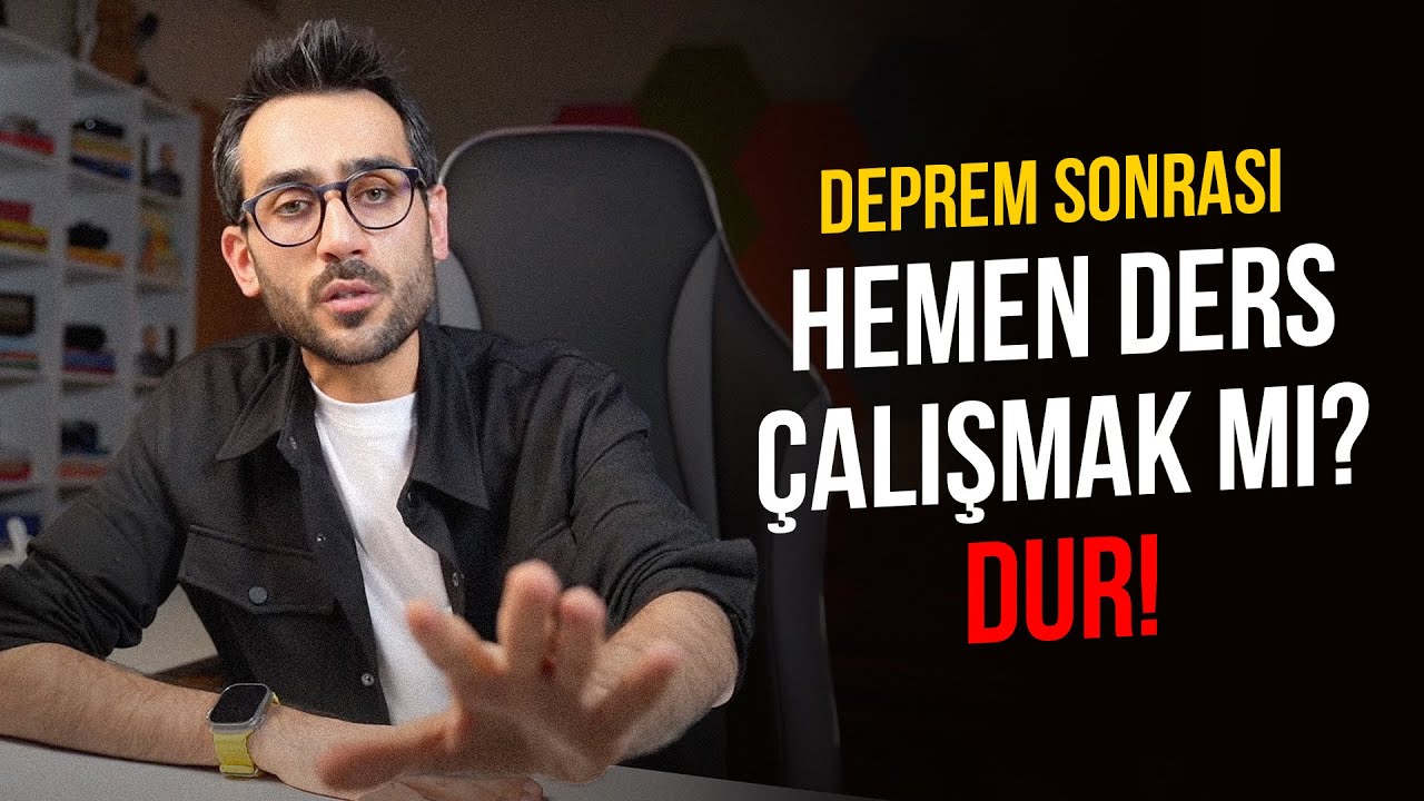 Deprem Sonrası Hemen Ders Çalışmak mı? DUR❗️