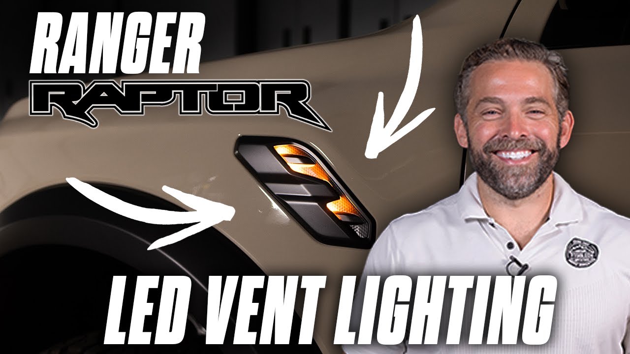 Ranger Raptor Side Vent Lighting kit Installation!