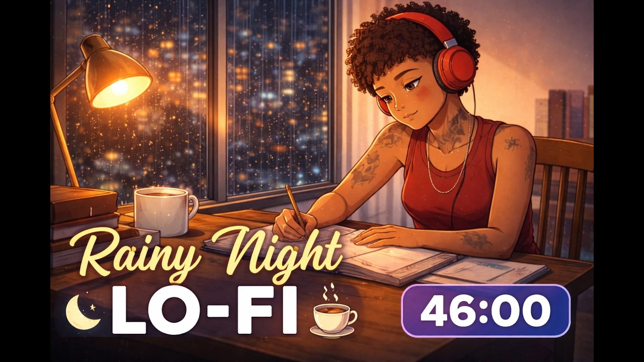 Rainy Night Lo-Fi 🌙 Calm Beats for Study, Relax & Focus