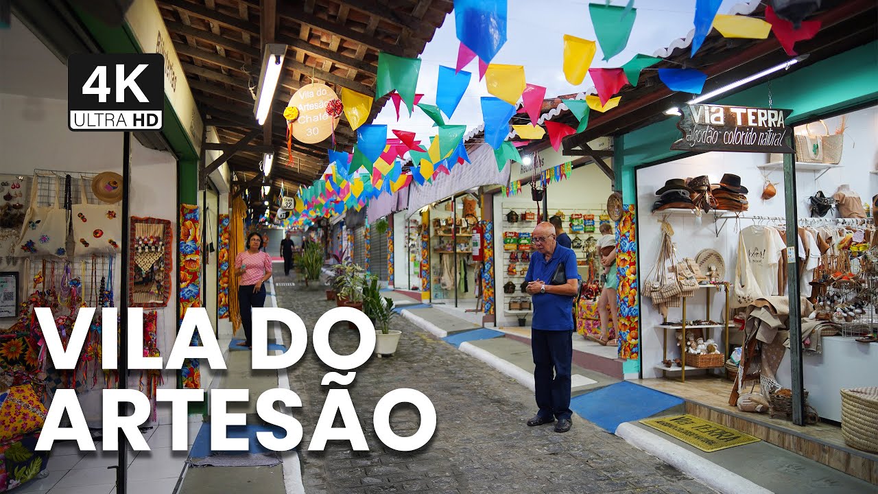 Um Passeio pela Vila do Artesão | 4K WALKING TOUR | CAMPINA GRANDE, PB, BRASIL