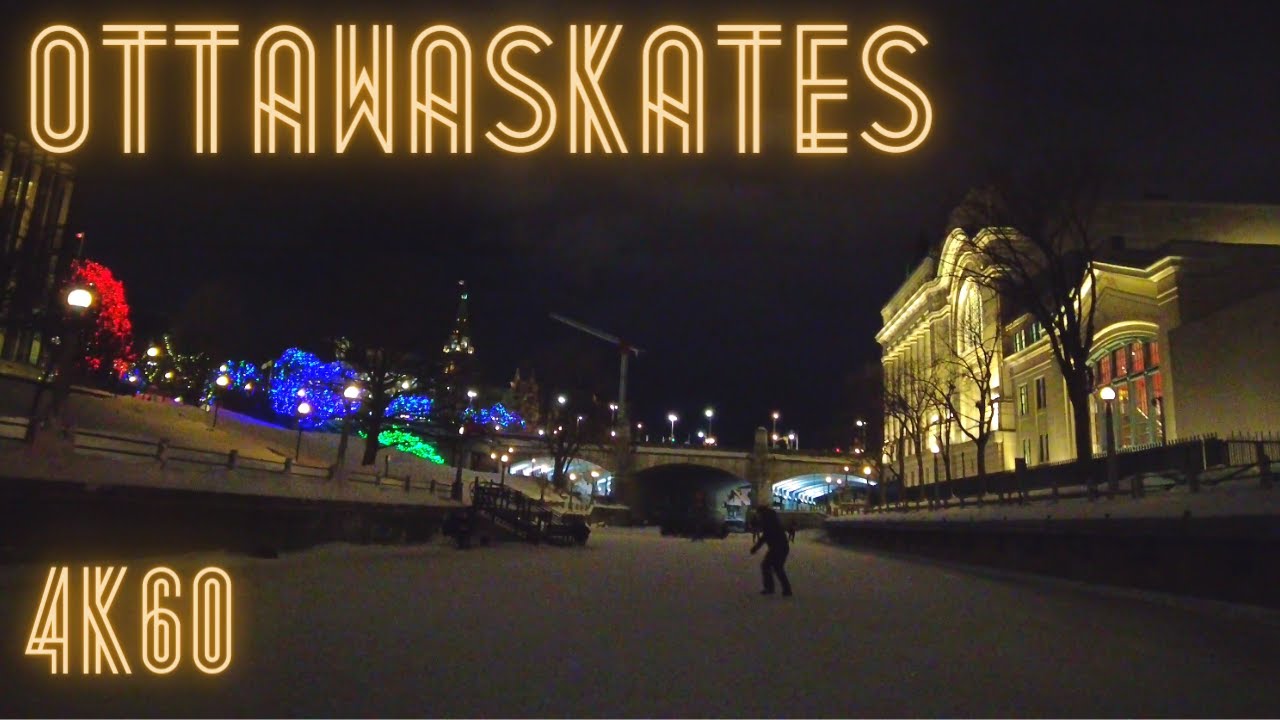 Saturday night skate on the largest skating rink in the world, Rideau Canal, OTTAWA skate tour 2021