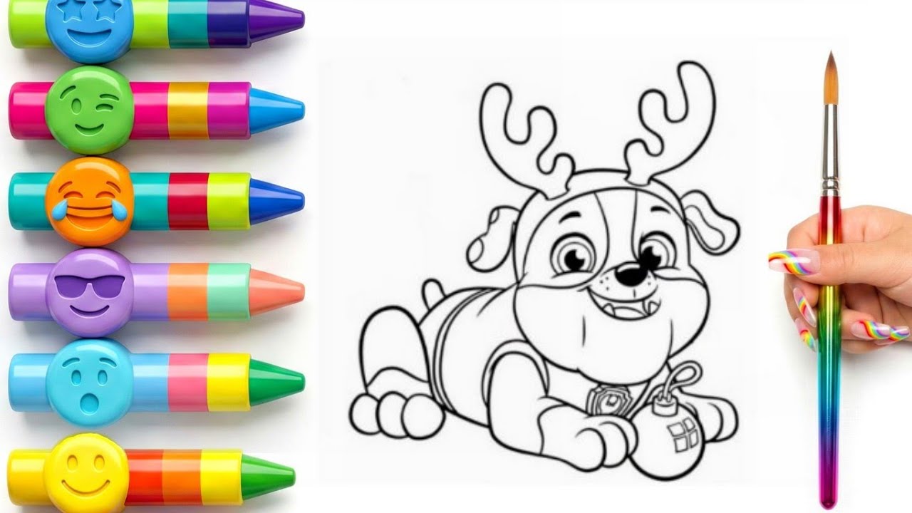 Learn to Draw Paw Patrol | Kids Coloring Pages 🎨🐶