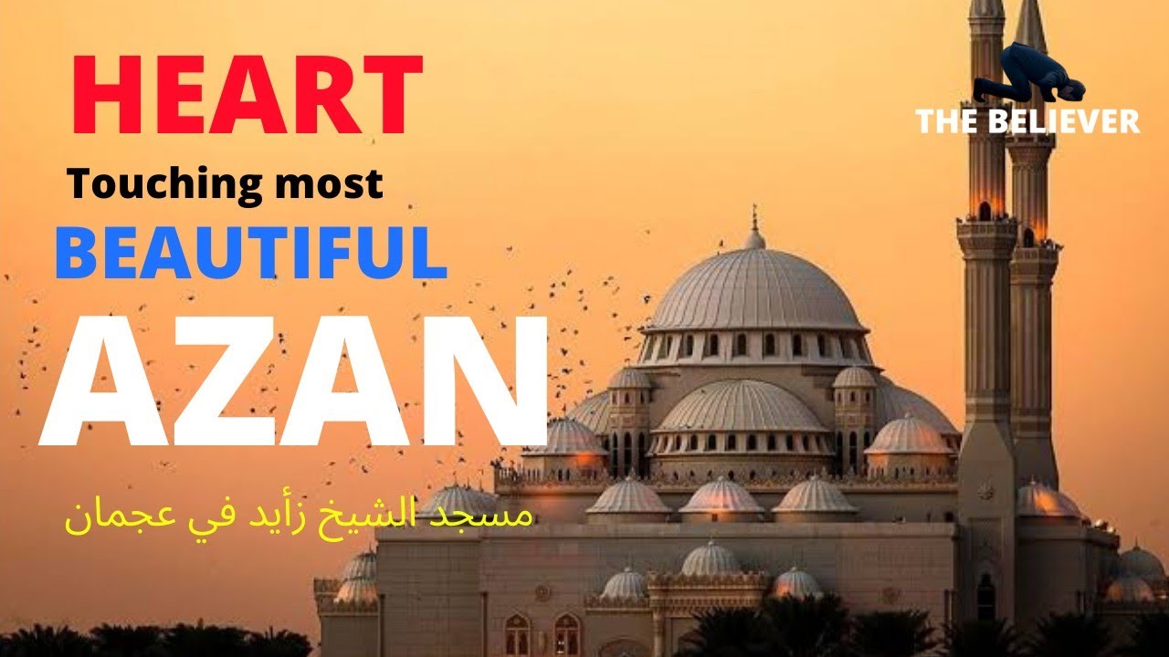 Heart touching most beautiful azan! مسجد الشيخ زأيد في عجمان