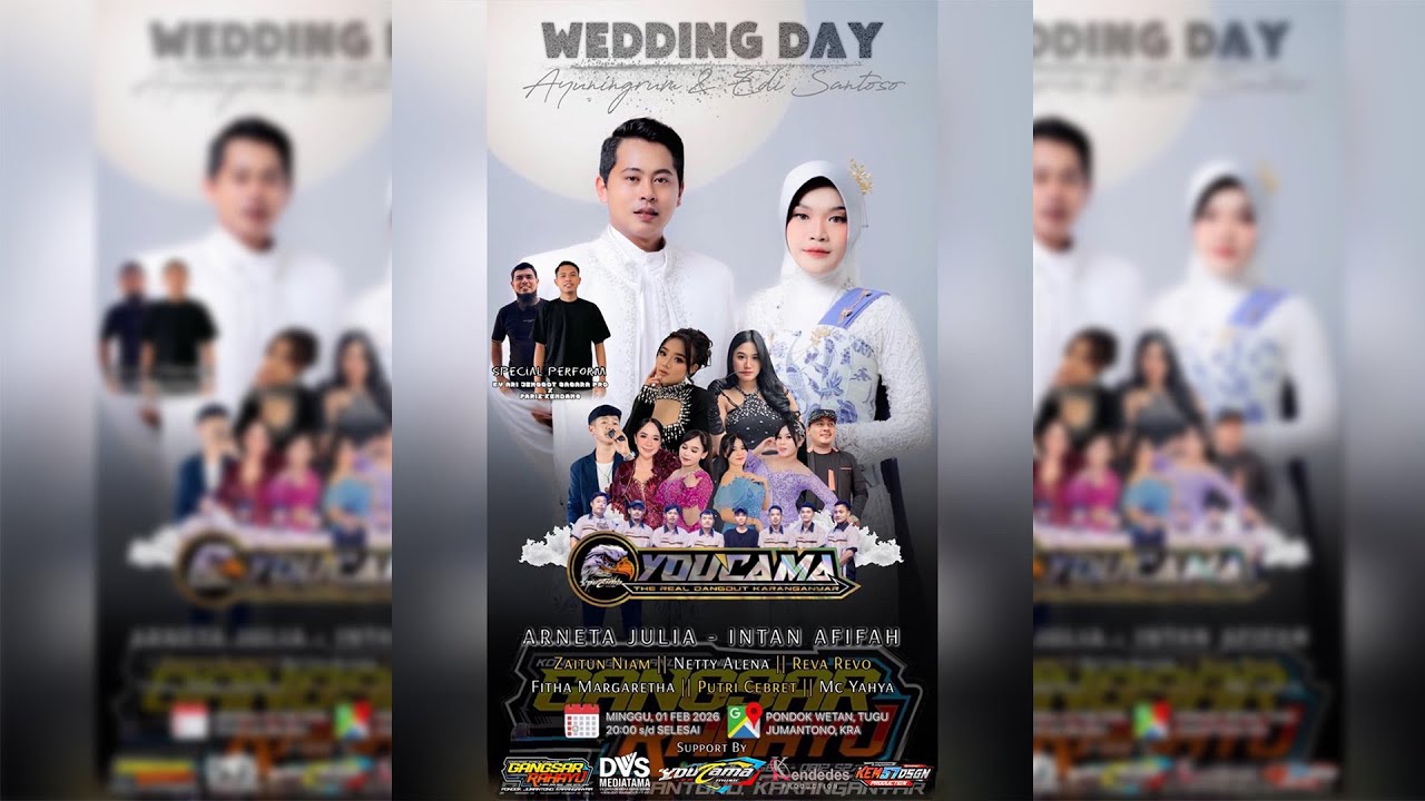 LIVE !! YOUCAMA || PERNIKAHAN AYUNINGRUM & EDI SANTOSO || DVS MEDIATAMA || KENDEDES PRODUCTION