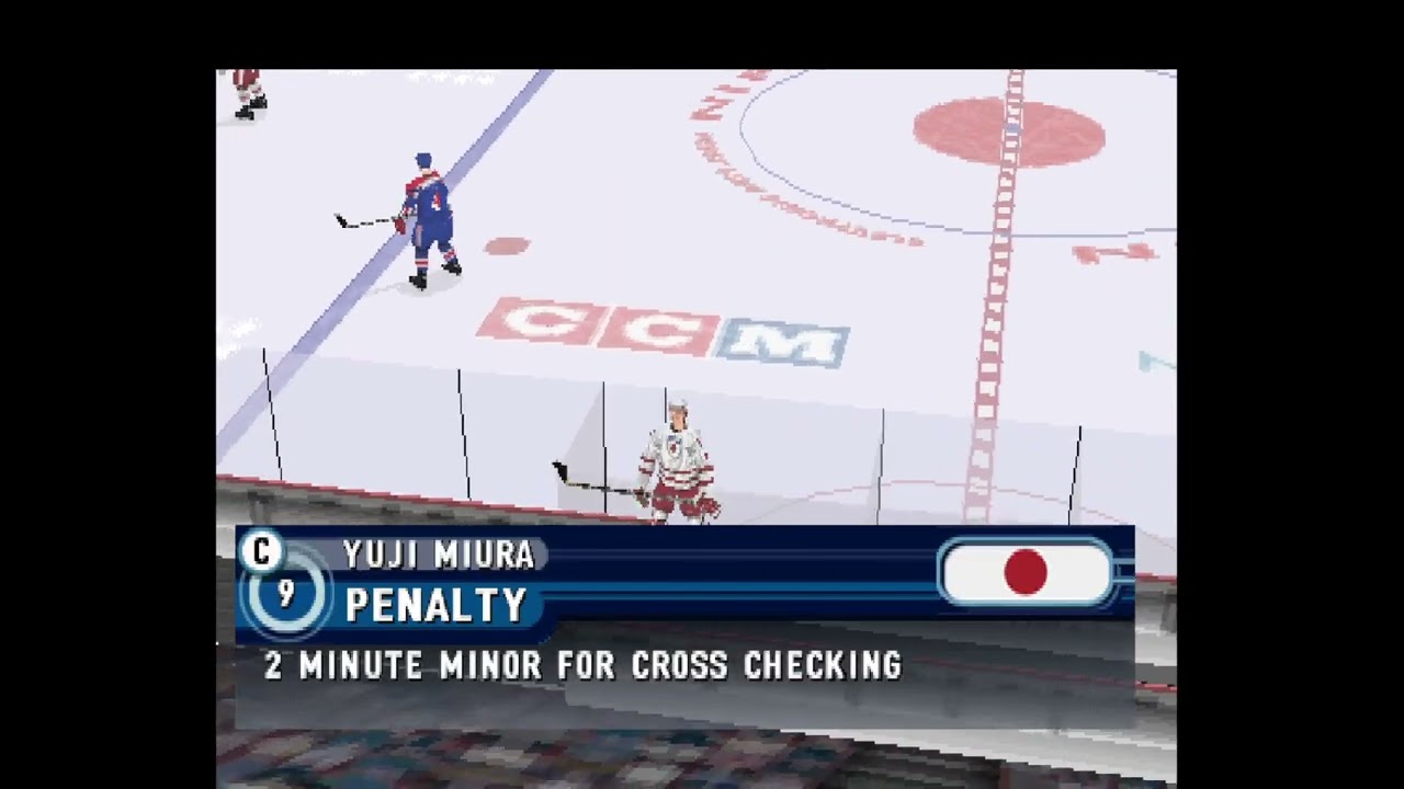 NHL 2000 PS1 (RetroArch) England vs Japan Simulation