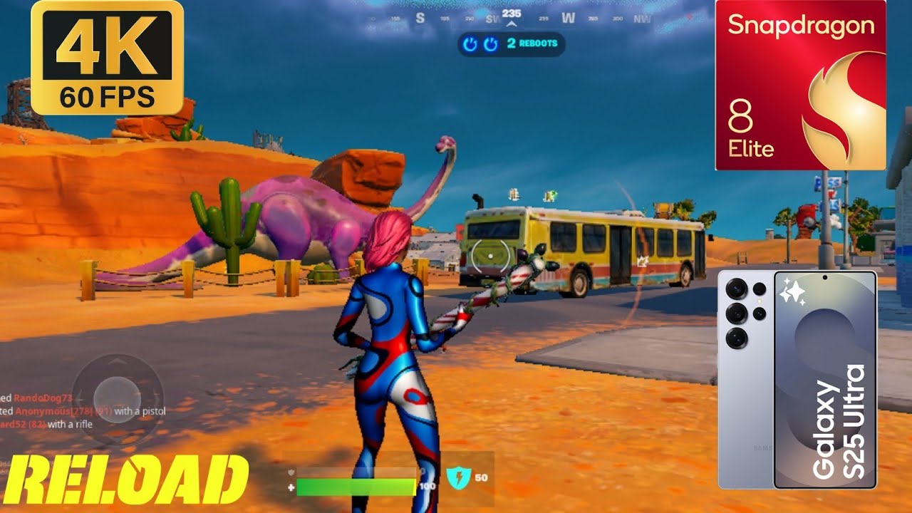 |Fortnite Mobile| Samsung Galaxy S25 Ultra | Snapdragon 8  Elite| Reload Rank Game Play (Gold 3) 📱📲