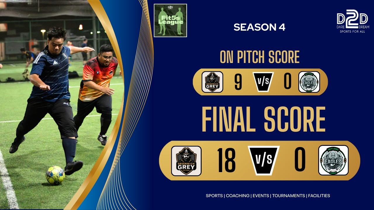 Fit 5s League Season 4 - Greenwich Grey vs Geylang Greens