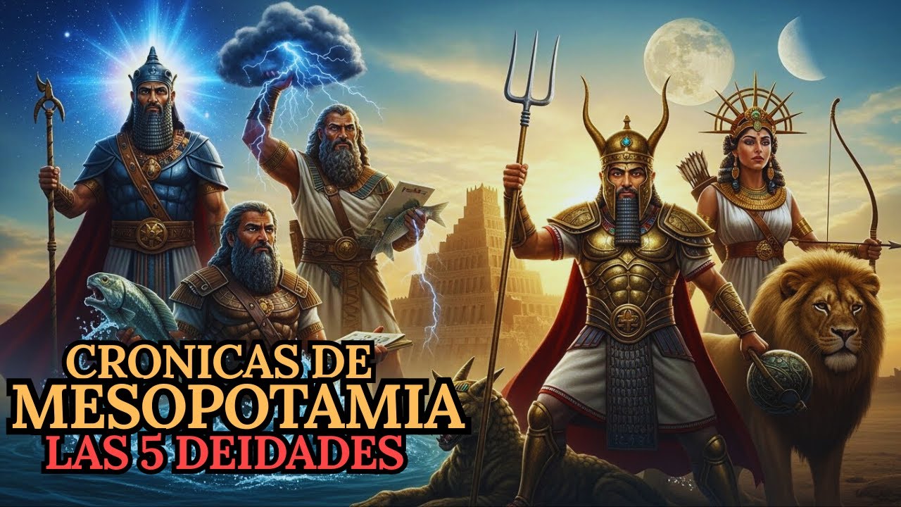 👉LOS 5 DIOSES DE MESOPOTAMIA: ANU, ENLIL, ENKI, ISHTAR, MARDUK, #mitologia#history #dioses#youtube