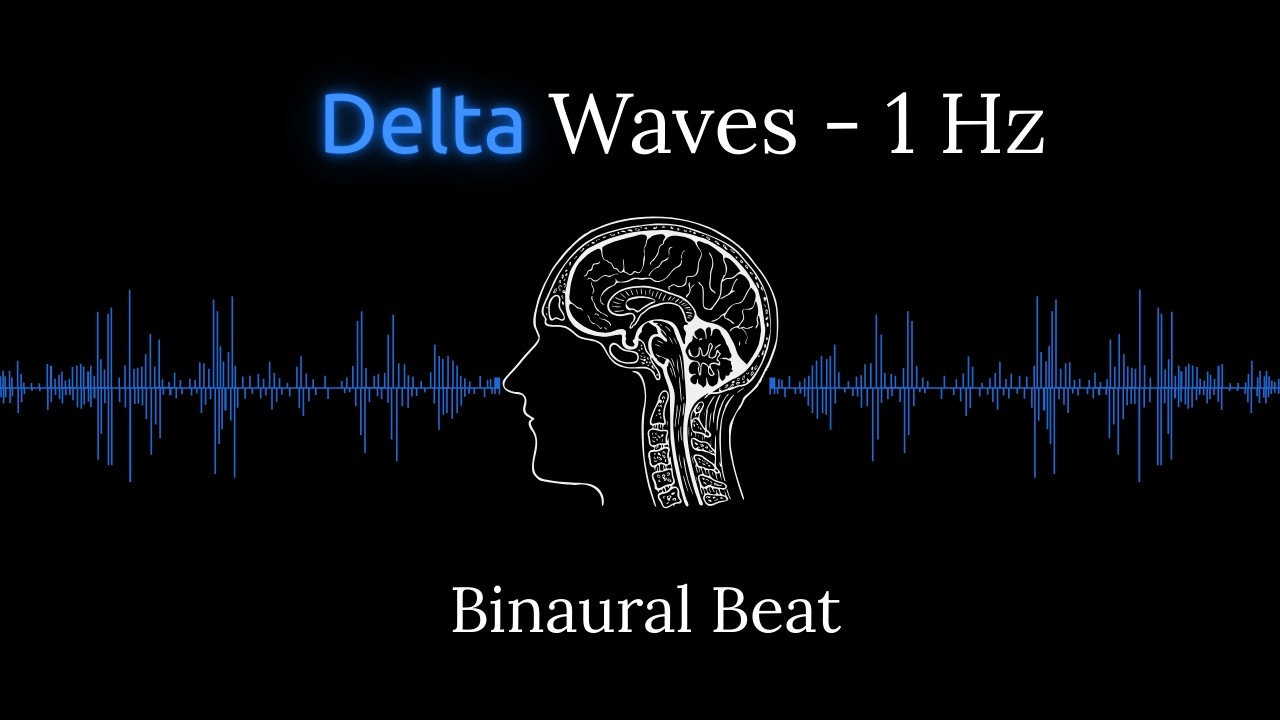 Delta 1 Hz Binaural Beats - 8 Hour Deep Sleep Frequency | Pure Tone for Slow Wave Rest