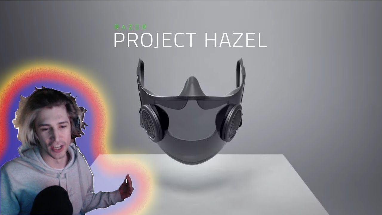 xQc reacts to Project Hazel | World's Smartest Mask with Twitch Chat!