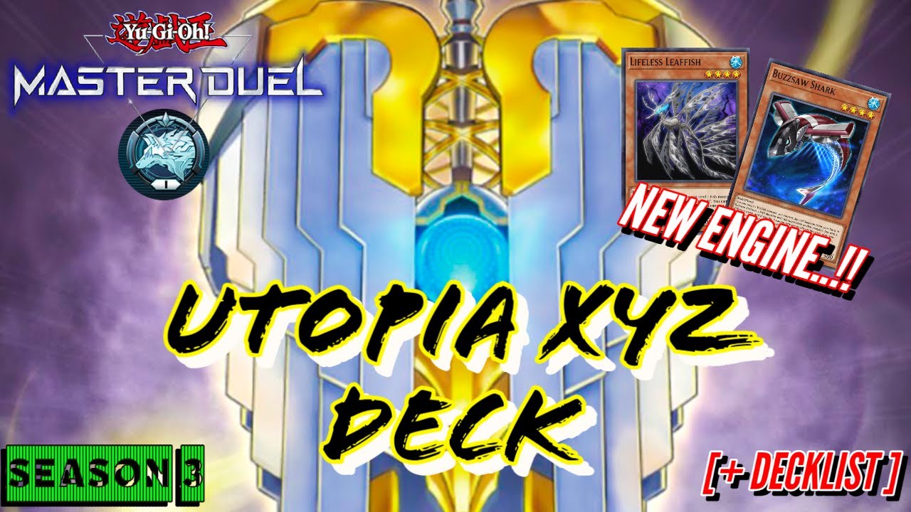 UTOPIA feat FISH ENGINE!! UTOPIA MASTER DUEL!! | YUGIOH MASTER DUEL SEASON 3 | UTOPIA PLATINUM RANK