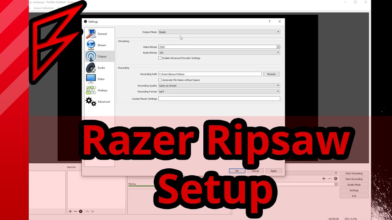 How to setup the Razer Ripsaw!