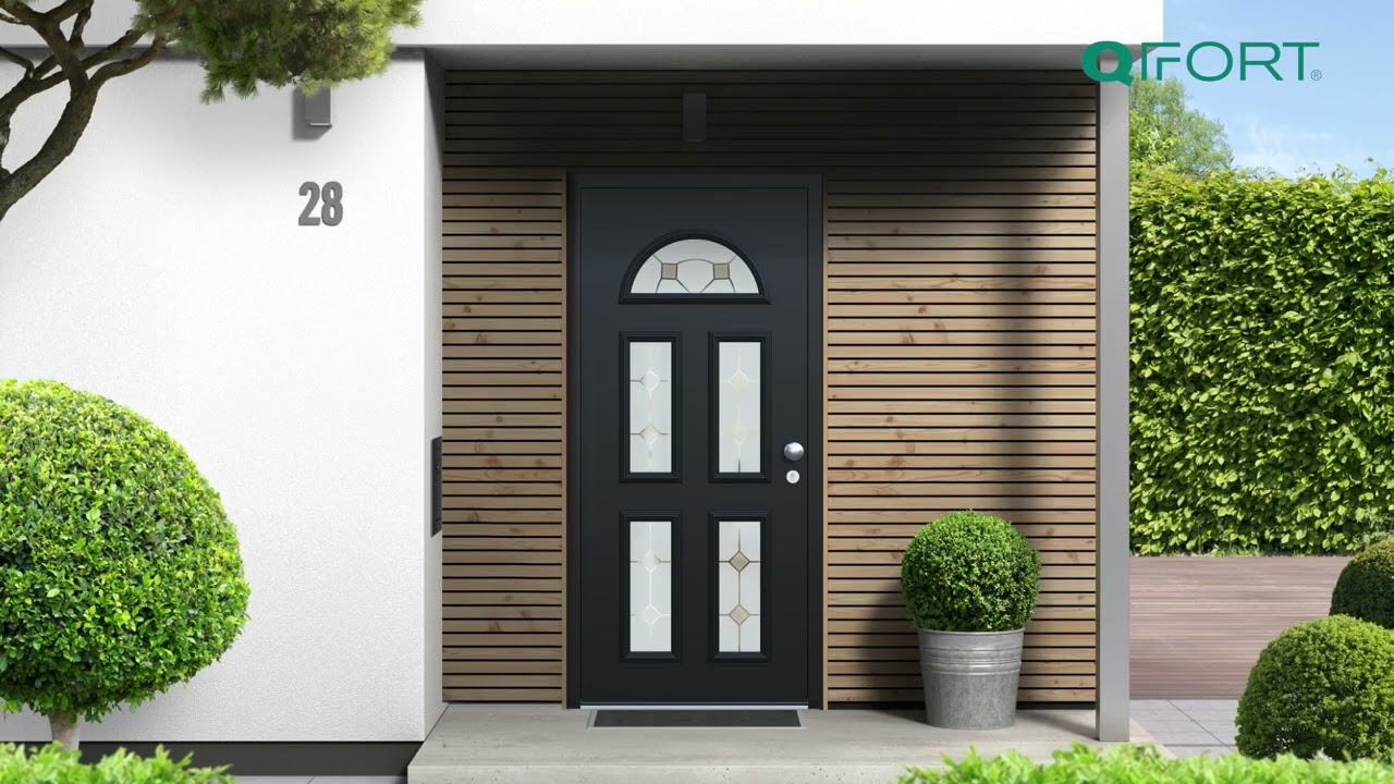 Nuova gamma di porte d'ingresso in Alluminio e vetro satinato