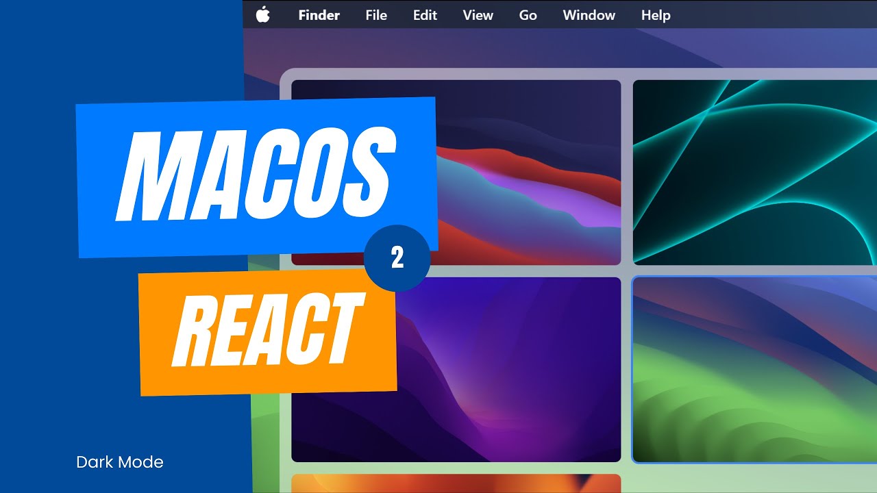 macOS Clone with React - 2