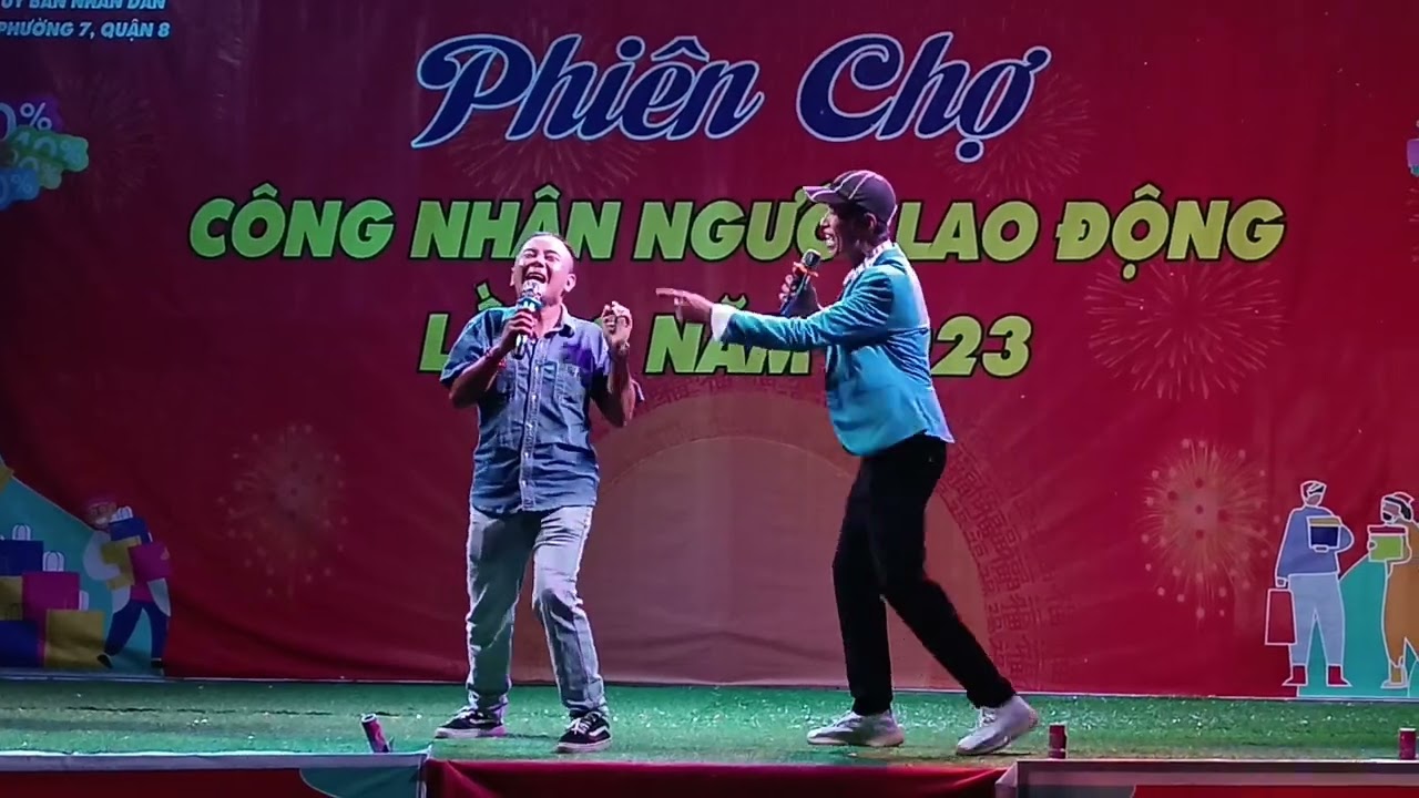 Màn kịch Bắc Hải và Duy Thanh tại phiên chợ công nhân, người lao động lần II 2023 ngày 21/09/2023