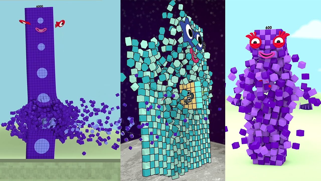 Awesome Numberblocks Crash Test Party Compilation