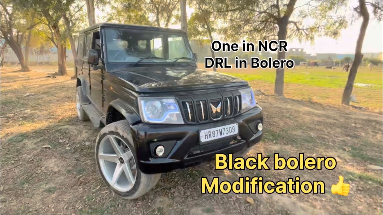 Modified Black Bolero B8 with 20inches Alloys #viralvideo #blackbolero #modifiedbolero #boleromods 