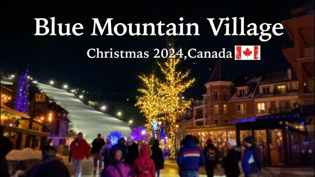 Unbelievable Christmas Lights at Blue Mountain Village, 🇨🇦 2024!