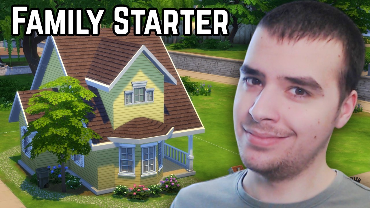 A Two Bedroom, Two Bathroom Starter for a Family of Four Sims! | Sims 4