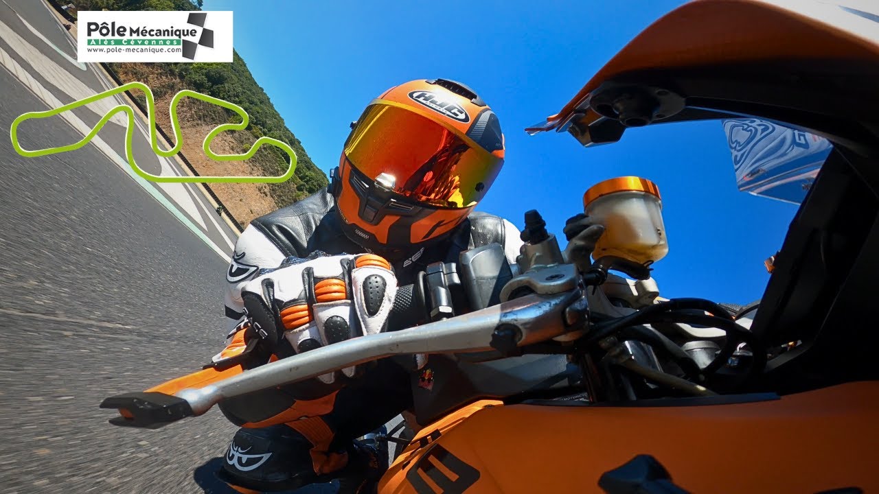 [Vlog piste]- Améliorer ses chronos à Alès? Pas si simple! - KTM Rc8 et pilote en carton...
