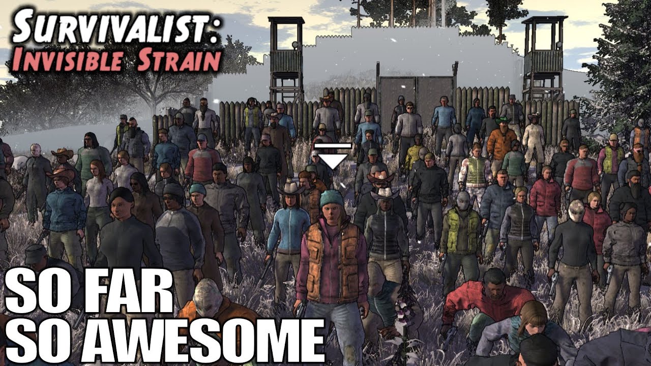 Base Building, NPC Recruiting, Zombie Survival SIM | Survivalist: Invisible Strain Gameplay | E01