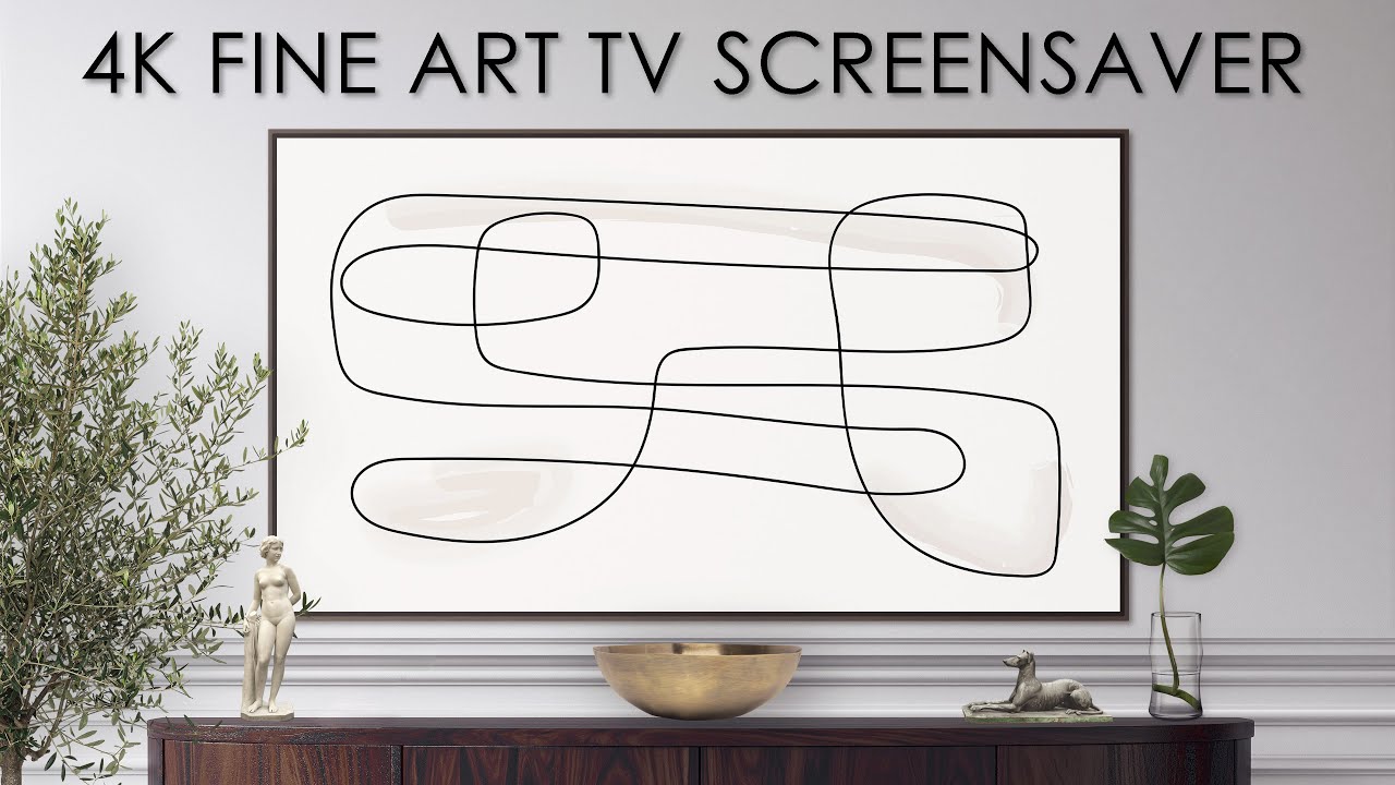 TV Art Screensaver Modern Art | Line Art | Vintage Art TV Background | 4K Fine Art for your TV