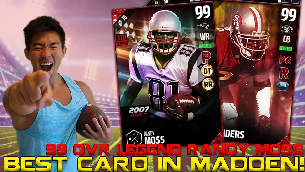 BEST CARD IN MADDEN! 99 OVR RANDY MOSS! MADDEN 17 ULTIMATE TEAM