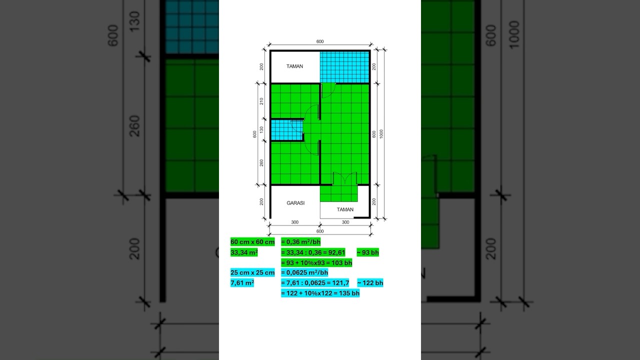 Cara Hitung Keramik Lantai #keramik #keramiklantai #bangunan #material #lantai