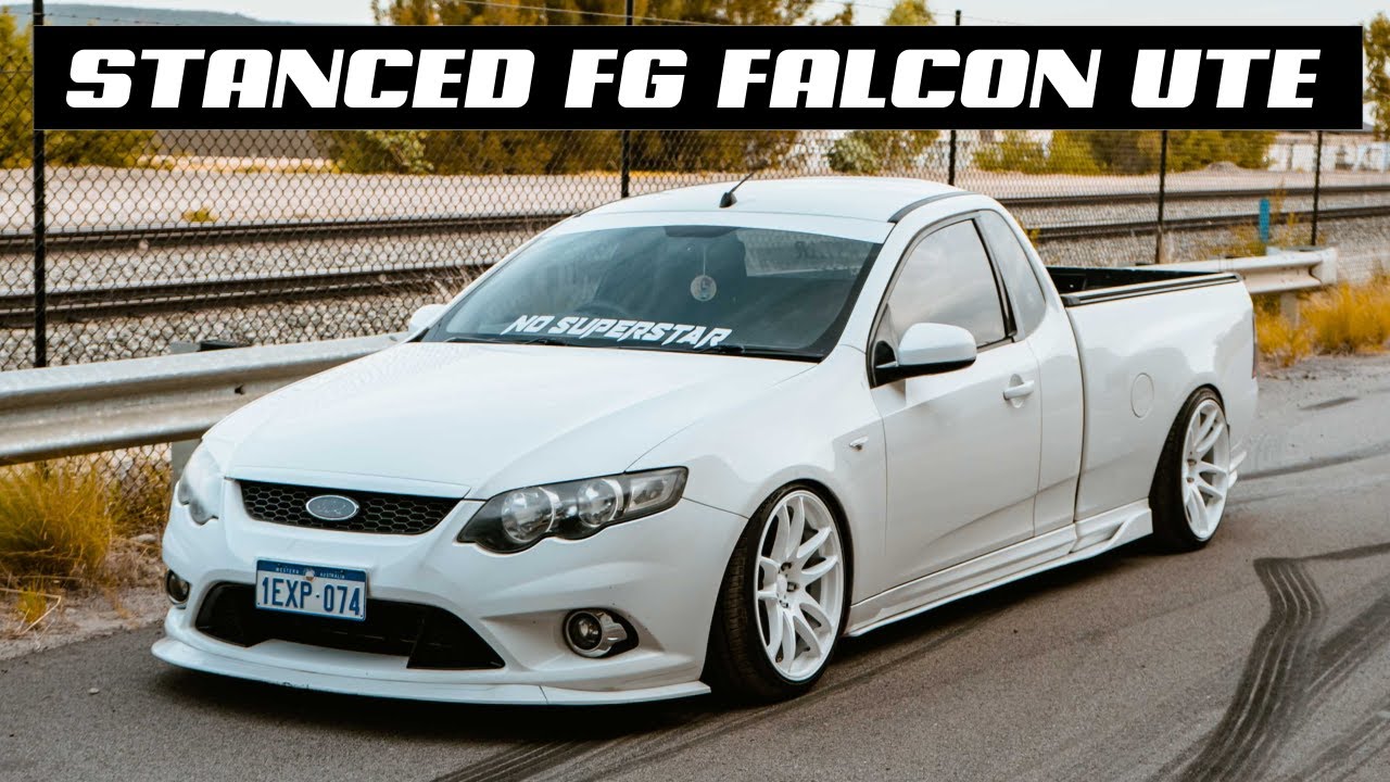 STATIC Aussie Work Ute. Stanced Ford XR6 FG Falcon