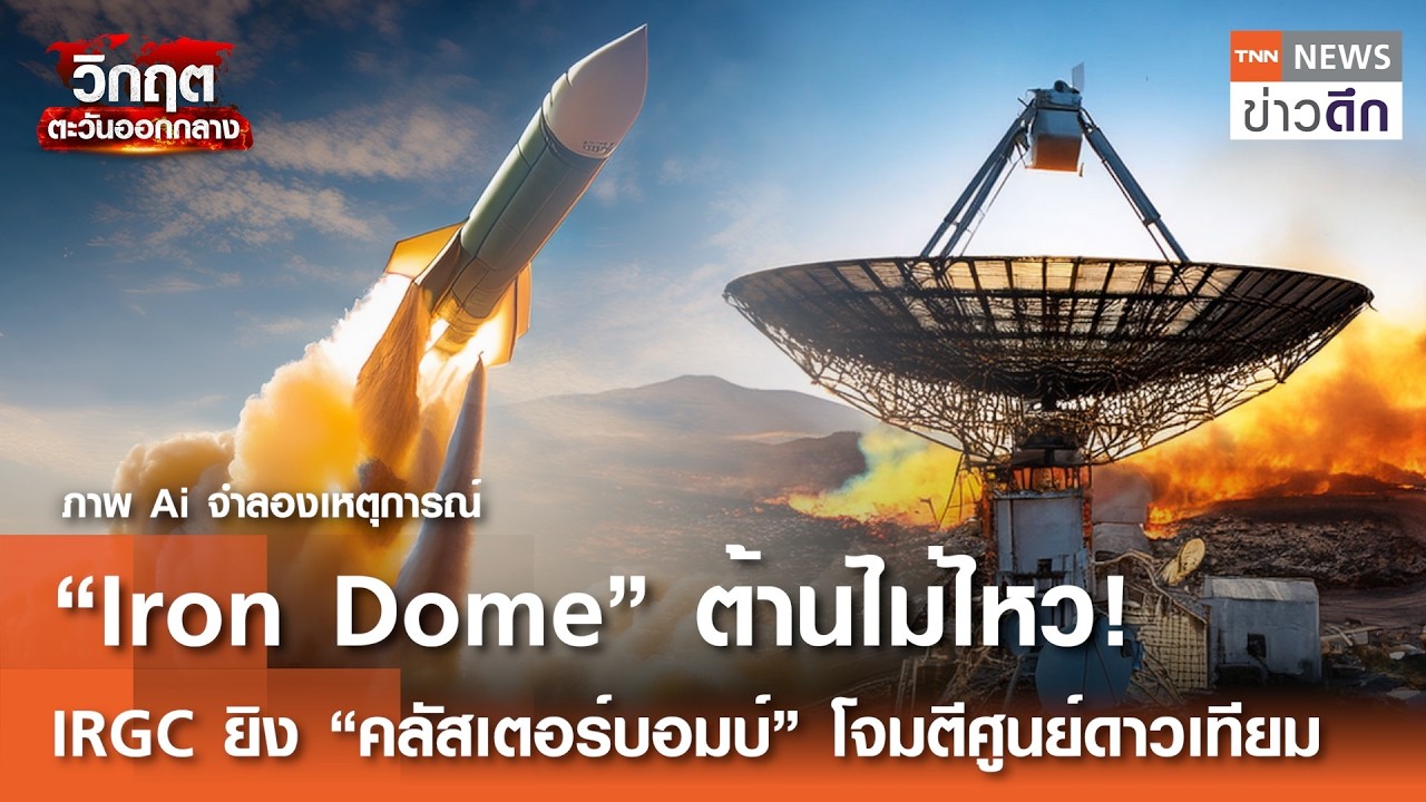“Iron Dome” ต้านไม่ไหว! IRGC ยิง “คลัสเตอร์บอมบ์” โจมตีศูนย์ดาวเทียม | TNN ข่าวดึก | 11 มี.ค. 69