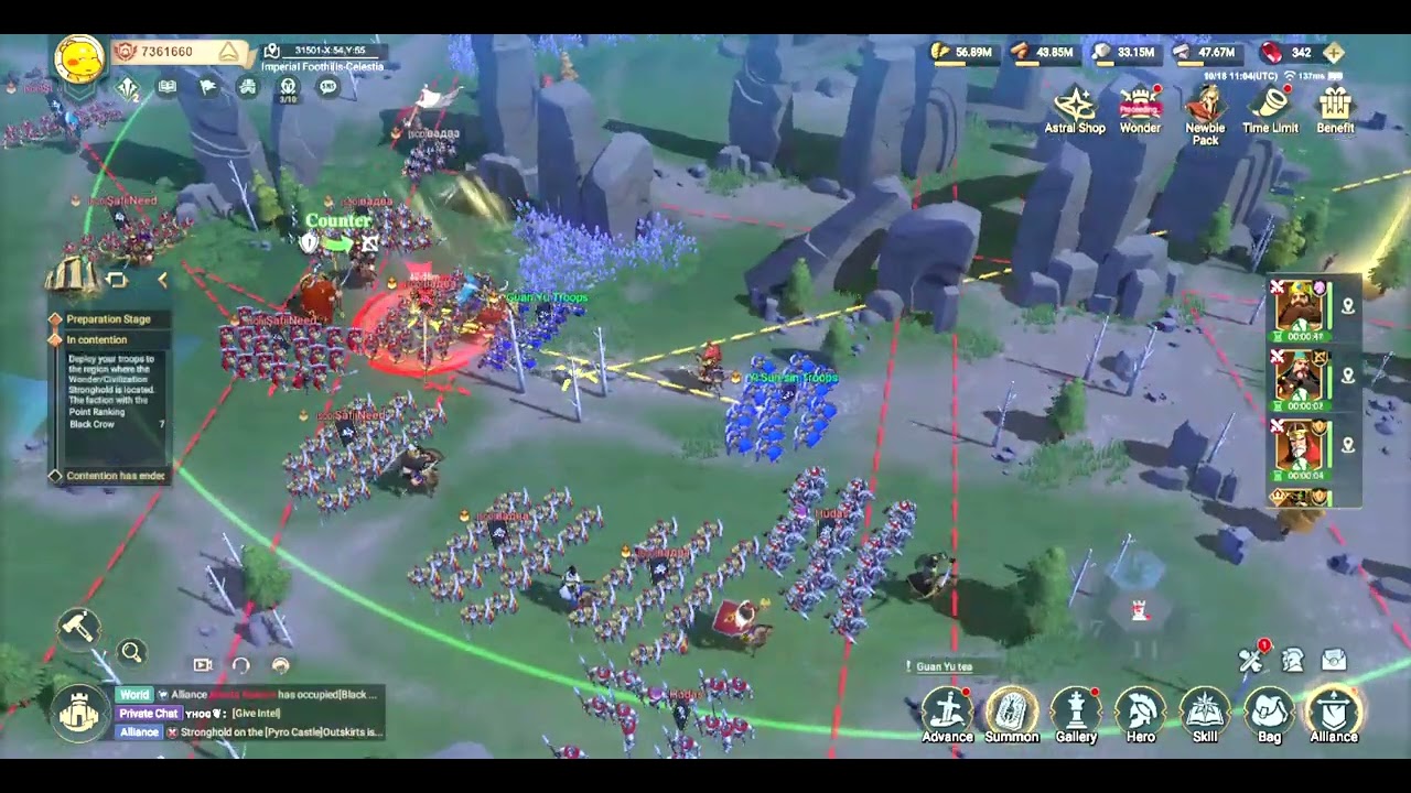 ERA OF CONQUEST -  Burn Control build Yi Sun-sin / Yss and Oda - Wonder Event