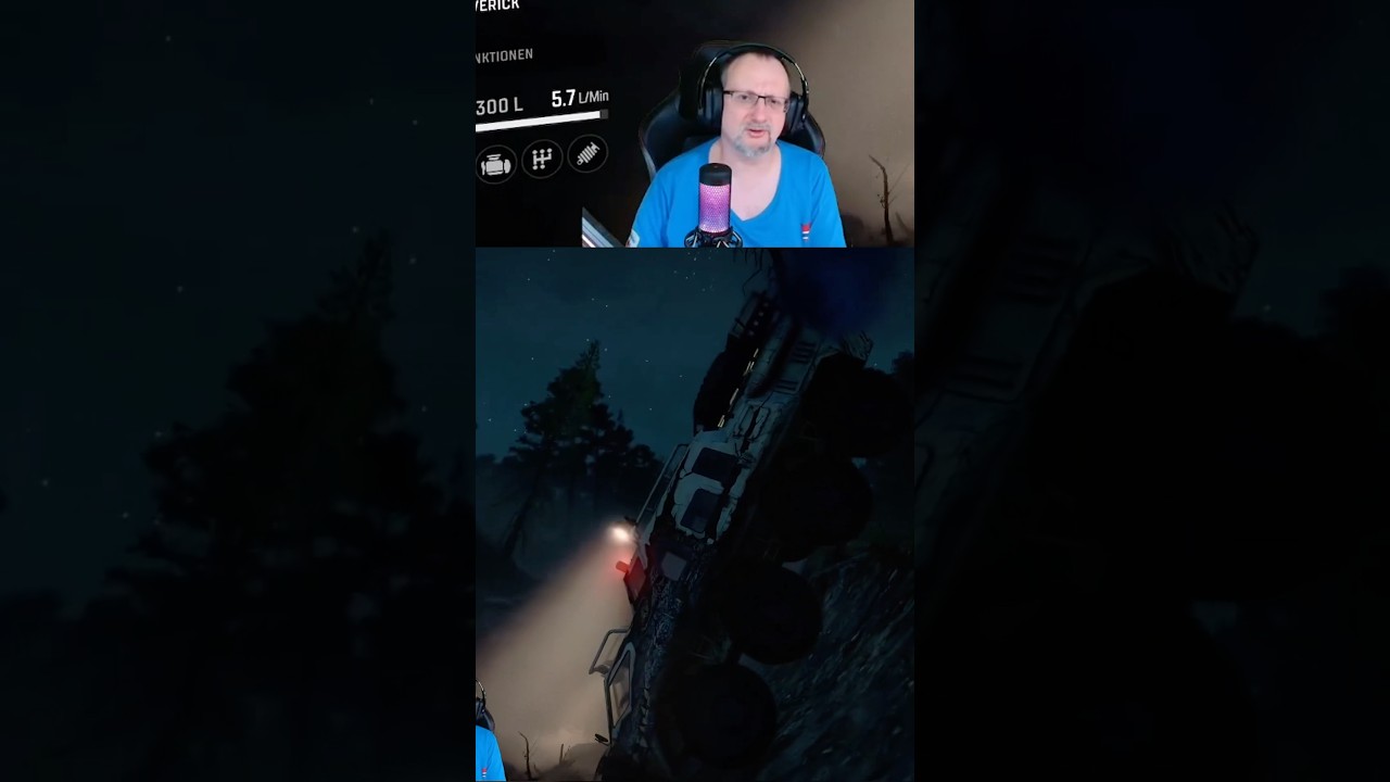 #shorts #snowrunner #truck #fails - TUZ setzt senkrecht auf. Kann sich noch Freiziehen mit Winde