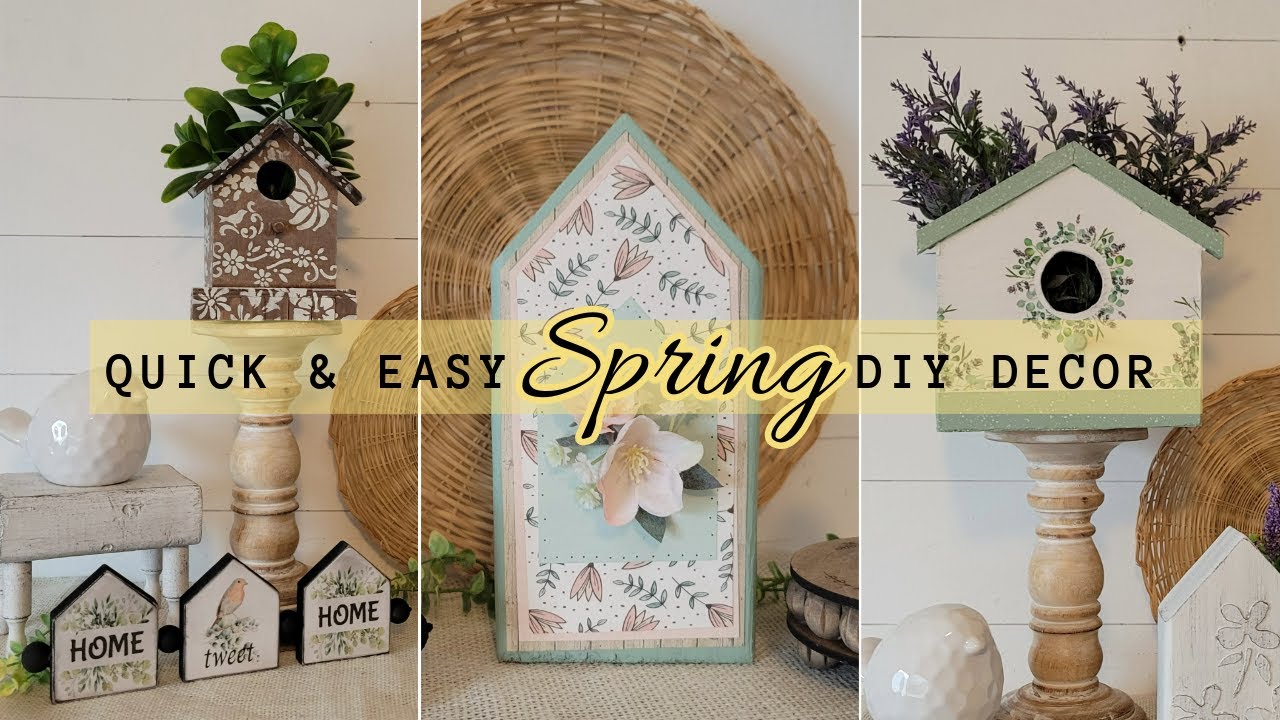 🌿QUICK & EASY SPRING DIY DECOR🌷5 Ways to Customize Home Decor Projects🌱Repurposing Old into New!