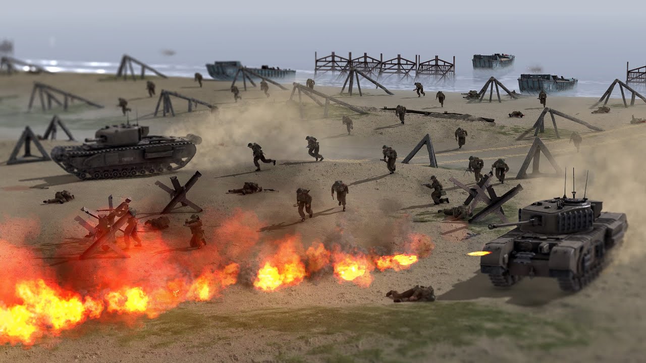 Британская высадка на пляже Сворд