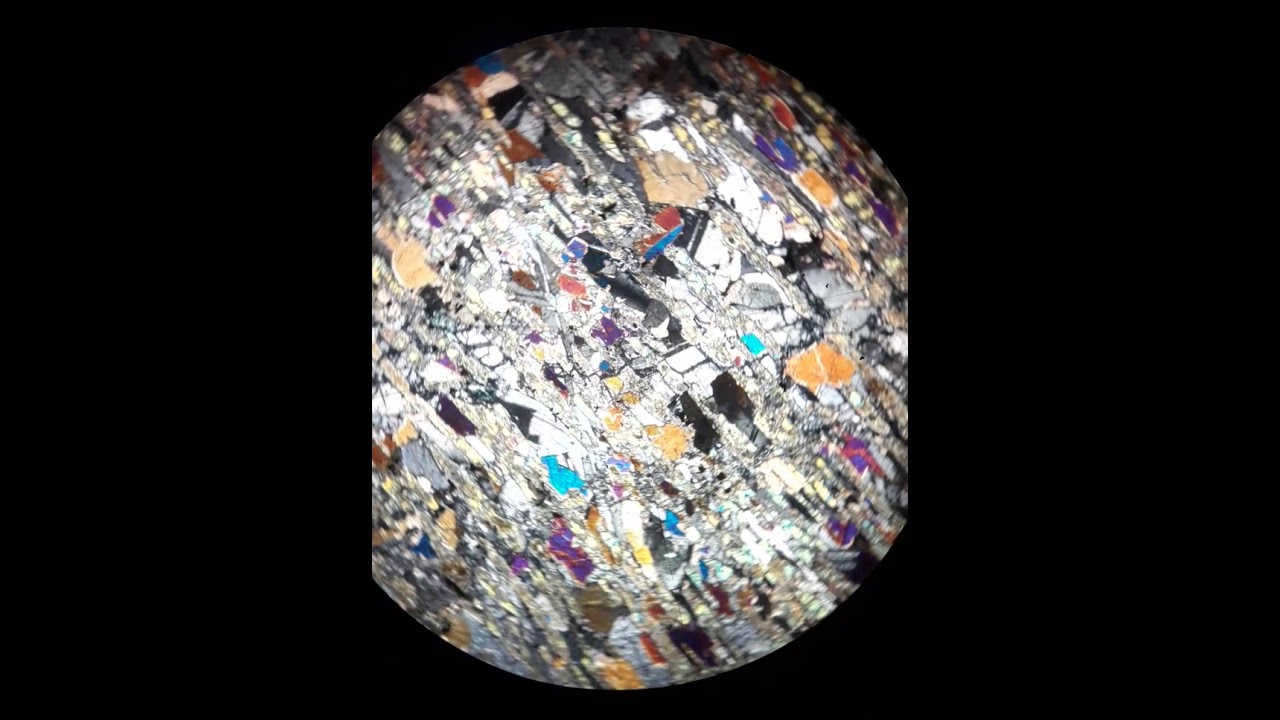 Plate-spinifex zone of a Gorgona Komatiite flow -  field of view 4.5 mm