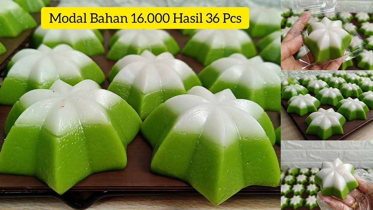 BANJIR ORDERAN ‼️IDE JUALAN 1.000 AN MODAL EKONOMIS HASIL 36 PCS | RESEP KUE TALAM PANDAN