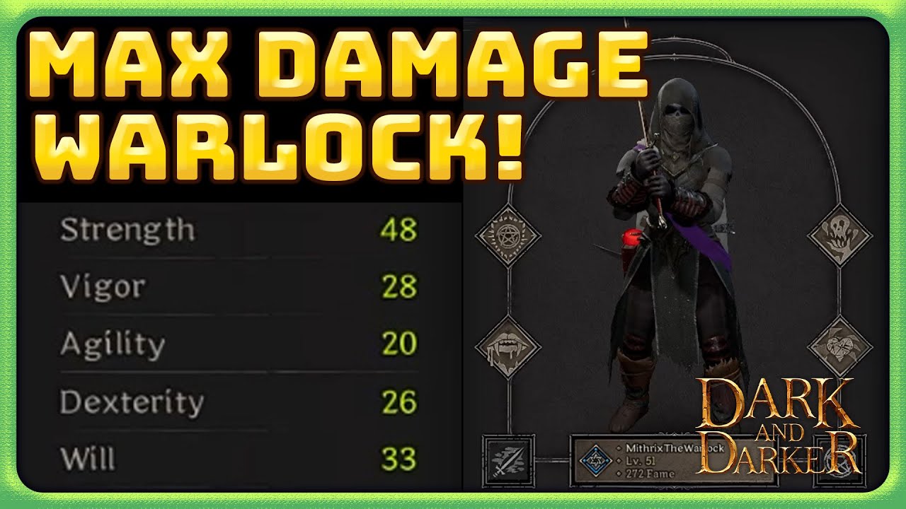 Max Damage Longsword Warlock is Crazy! | Dark and Darker