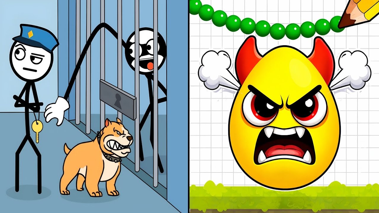 Thief Puzzle VS Draw To Smash 😭😧| Up To Max Level BrainTeaser Gameplay Walkthrough 🤬