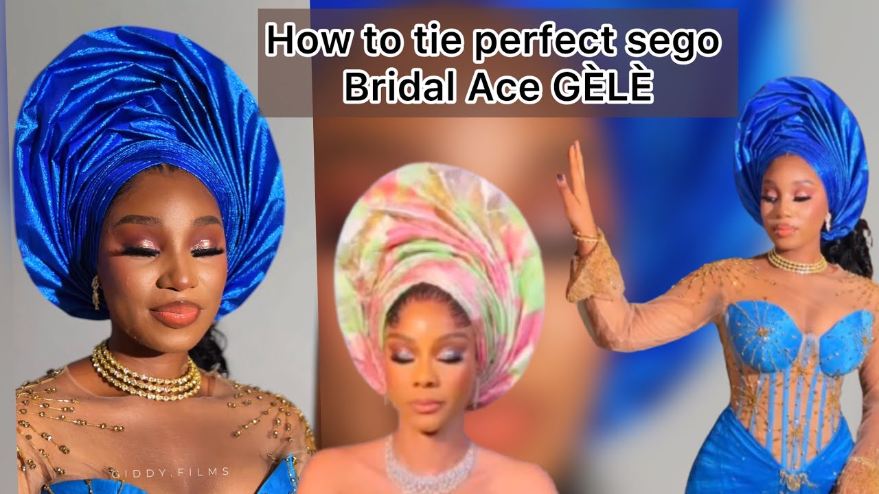 How to sego Gele (bridal Ace). Step by Step process #gele #fy