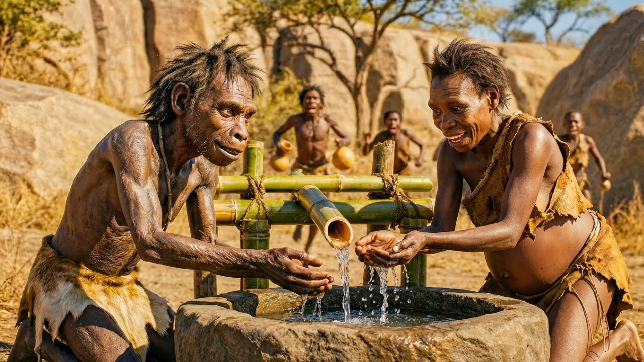 Life Million Years Ago | Prehistoric Humans Built a Bamboo Pump to Bring Water Back