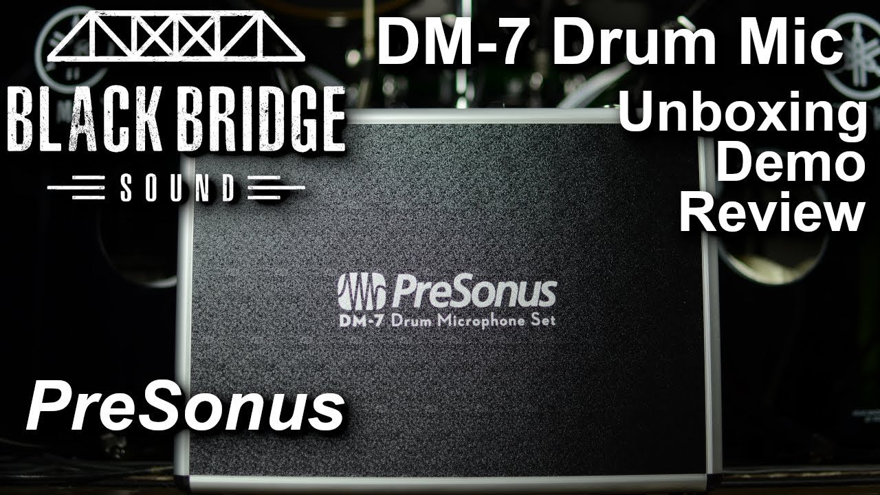 Комплект микрофонов для барабанов PreSonus DM-7 — демонстрация/распаковка/обзор