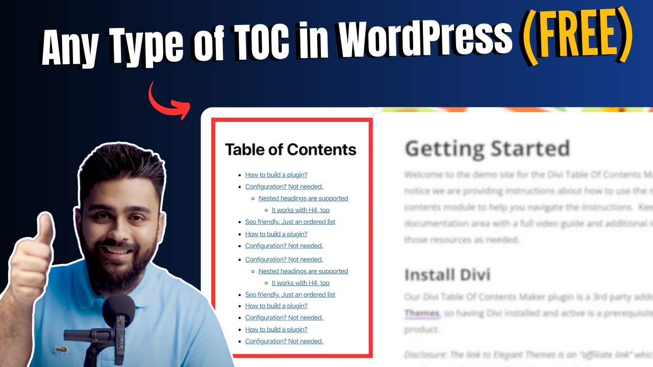 Легко добавляйте любое оглавление в WordPress (БЕСПЛАТНО)