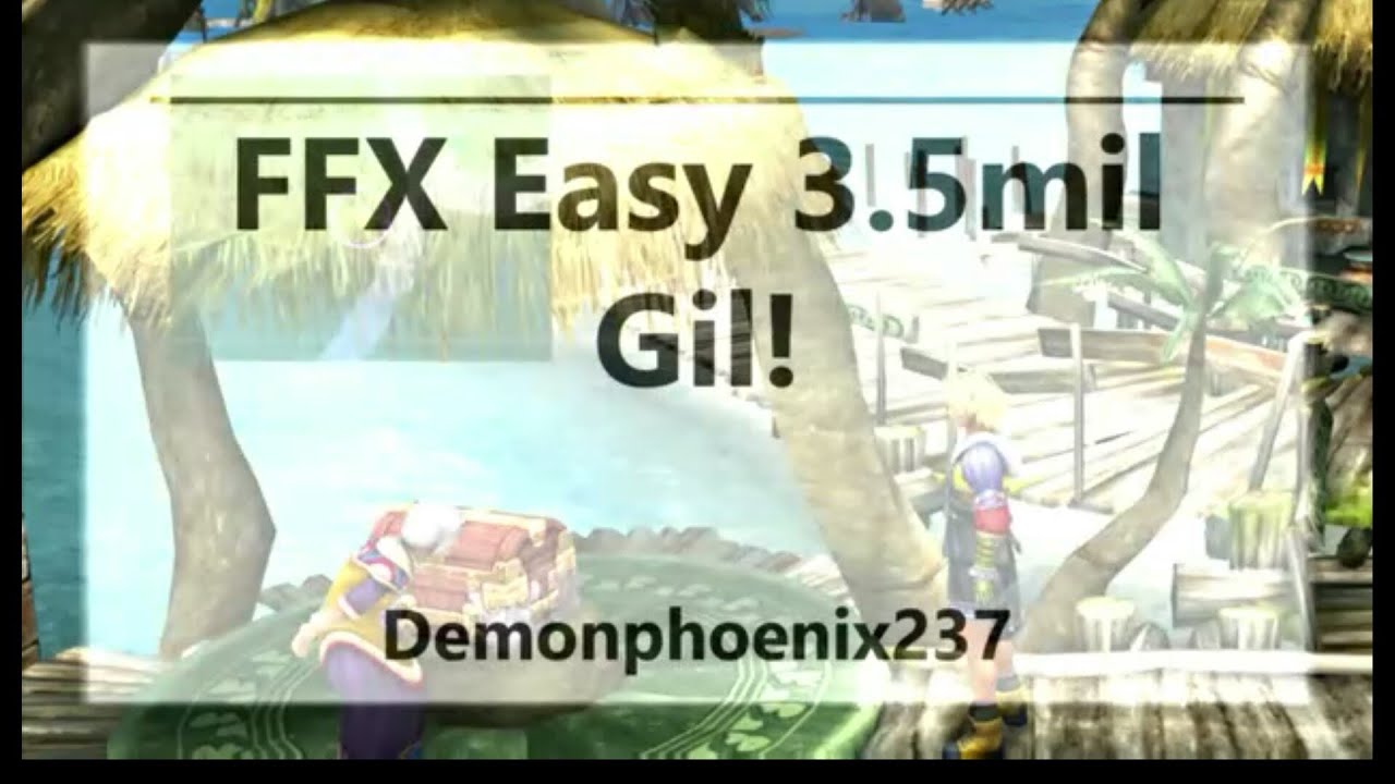 Видео-совет по Final Fantasy X: легкие 4 миллиона гил с помощью дирижабля и оружия захвата!
