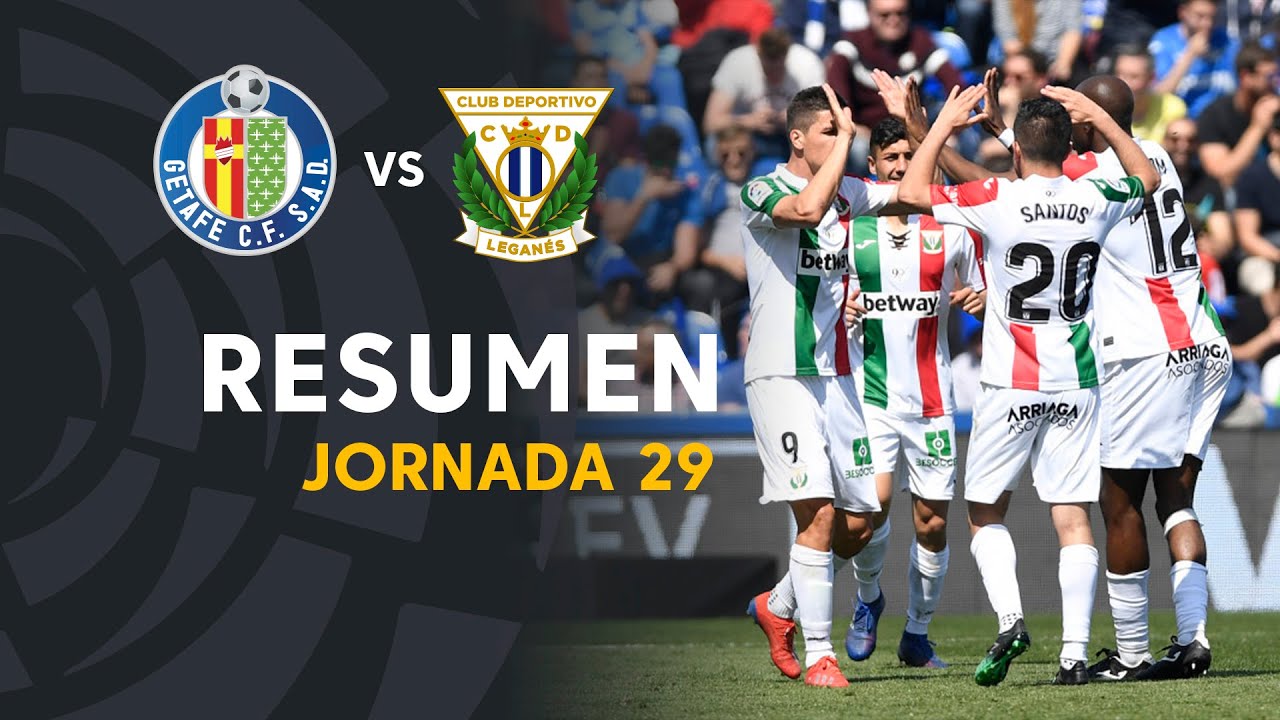 Resumen de Getafe CF vs CD Leganés (0-2)
