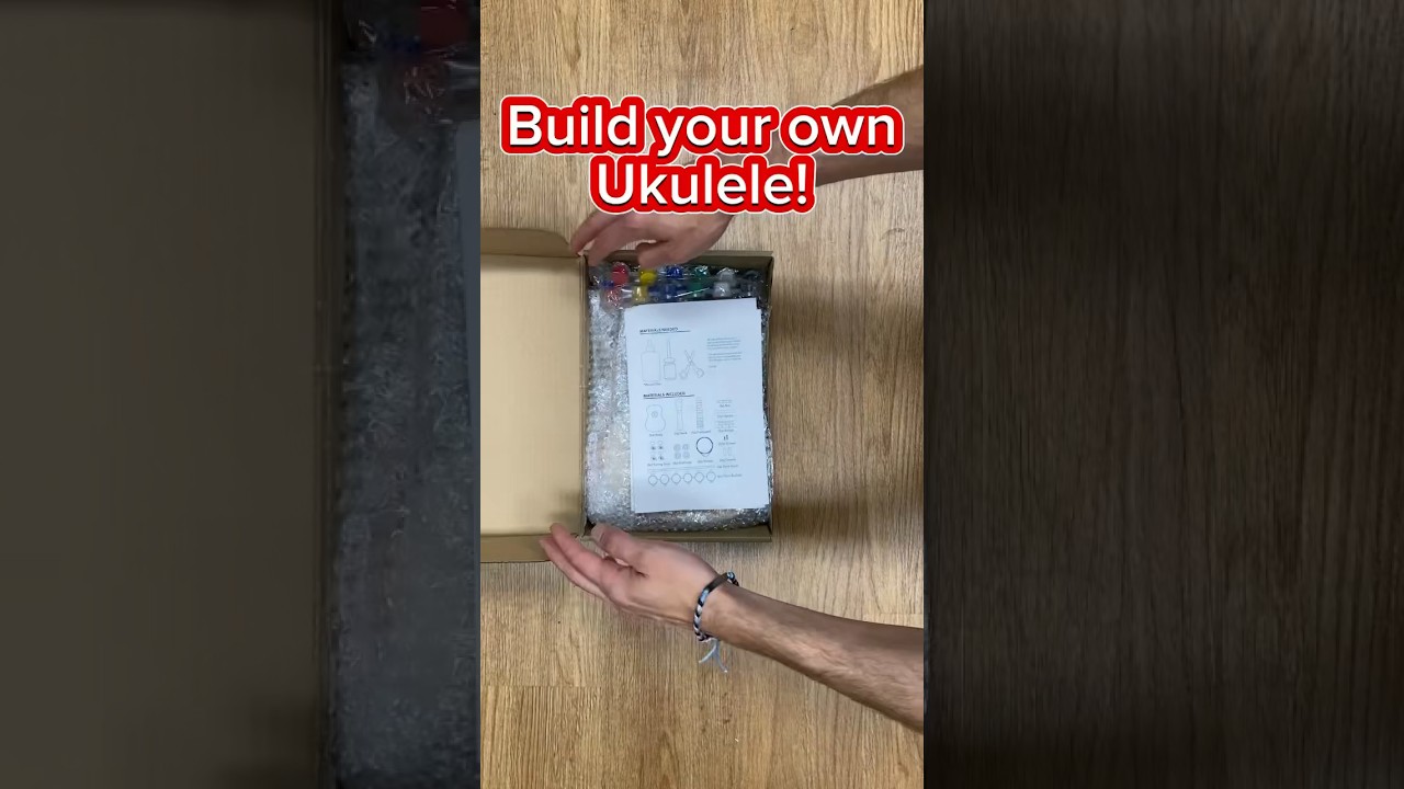 DIY build your own ukulele! #diy #diycrafts #diycraft #ukulele #buildyourown #diykit #giftideas